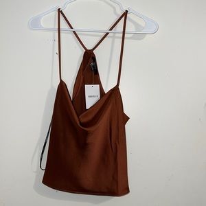Satin Cowl Neck Cami